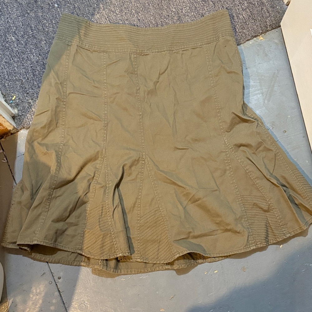 Dynamite Khaki A-Line Skirt